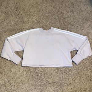 ADIDAS X-SMALL LIGHT PURPLE CROP TOP
